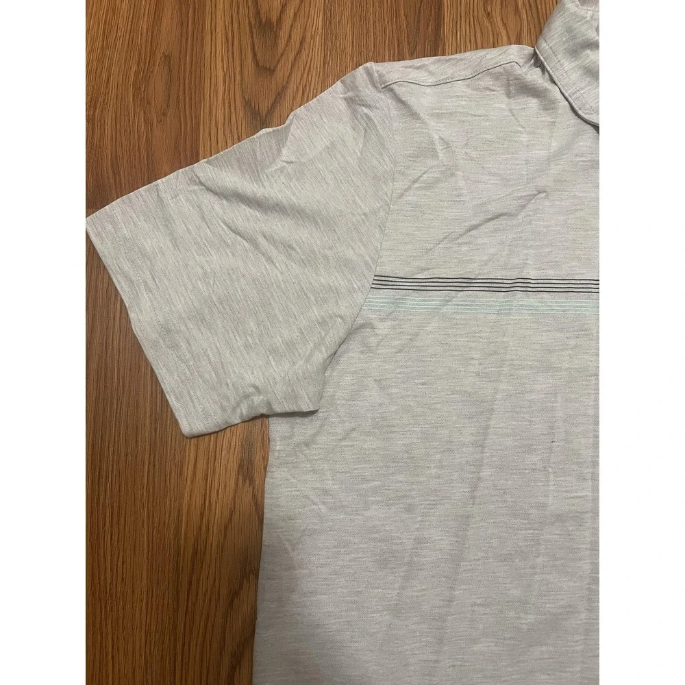 TravisMathew Polo Golf Shirt Mens XL Performance Stretch Heather Stripe